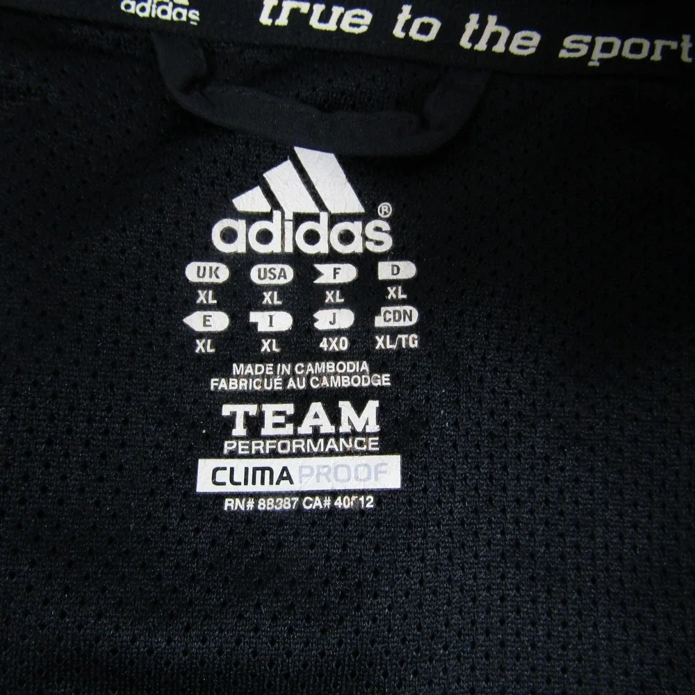 Southern Utah Thunderbirds Jacket Mens XL Black NCAA Basketball Adidas Full‎ Zip